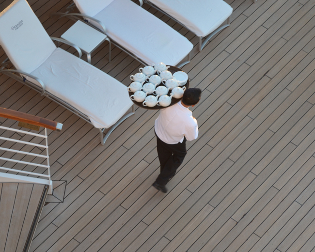 oceania tea service at sea